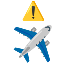airplane and warning