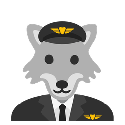 airplane and wolf