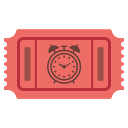 alarm clock and admission tickets