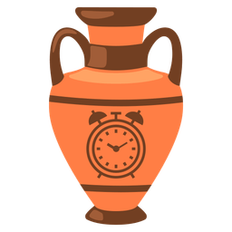 alarm clock and amphora