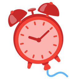 alarm clock and balloon