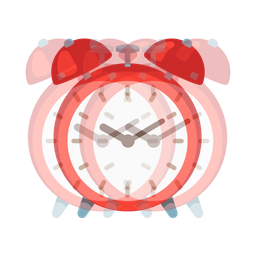 alarm clock and beating heart