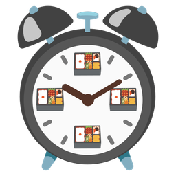 alarm clock and bento box
