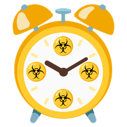 alarm clock and biohazard