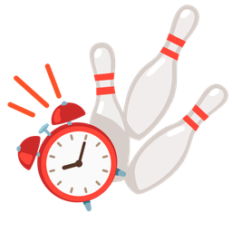 alarm clock and bowling