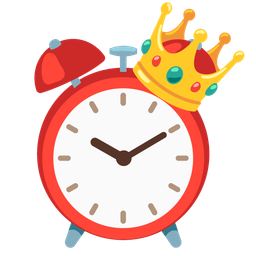 alarm clock and crown