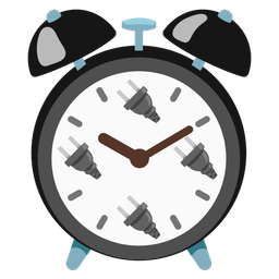 alarm clock and electric plug