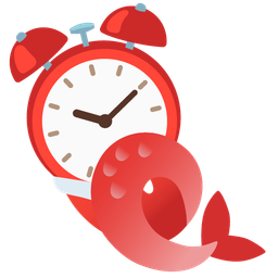 alarm clock and fish