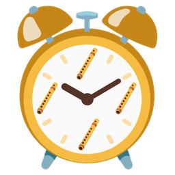 alarm clock and flute