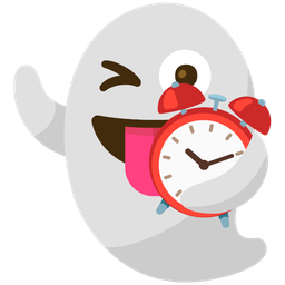 alarm clock and ghost