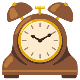 alarm clock and mantelpiece clock