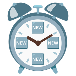 alarm clock and NEW button