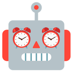 alarm clock and robot