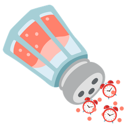 alarm clock and salt