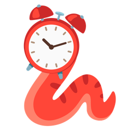 alarm clock and snake