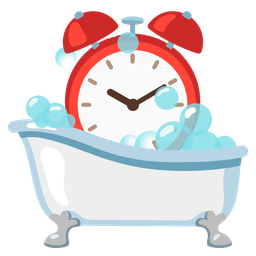 alarm clock and soap