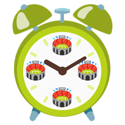 alarm clock and stadium