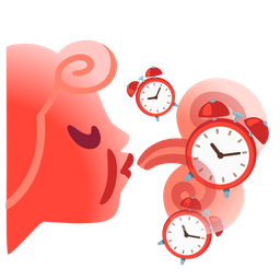 alarm clock and wind face