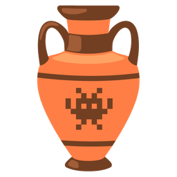 alien monster and amphora