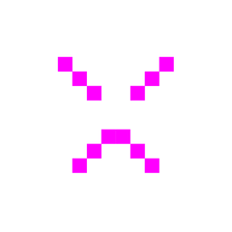 alien monster and angry face