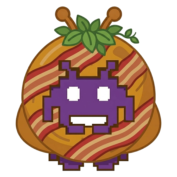 Alien monster and Bacon