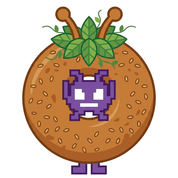 Alien monster and Bagel