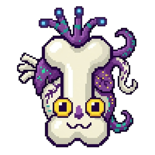 Alien monster and Bone