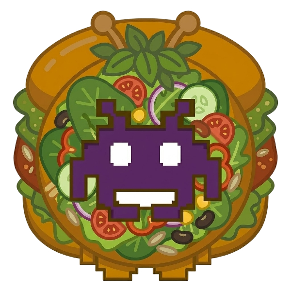 Alien monster and Bowl with spoon