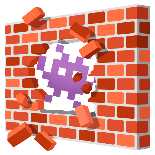 Alien monster and Brick