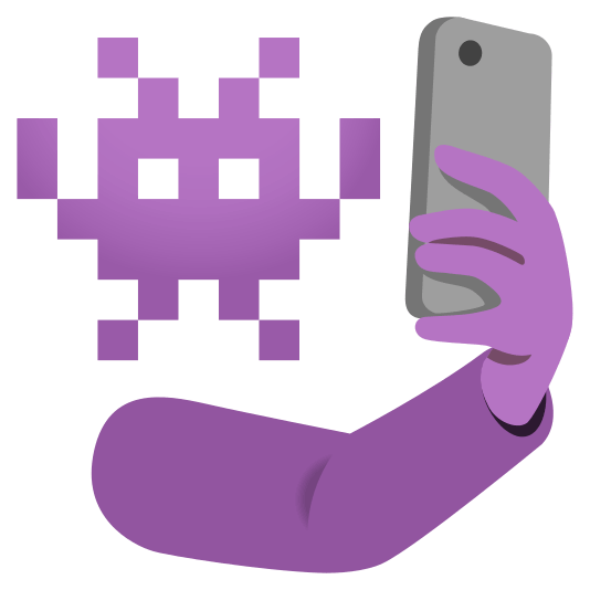 Alien monster and Camera