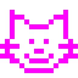 alien monster and cat face