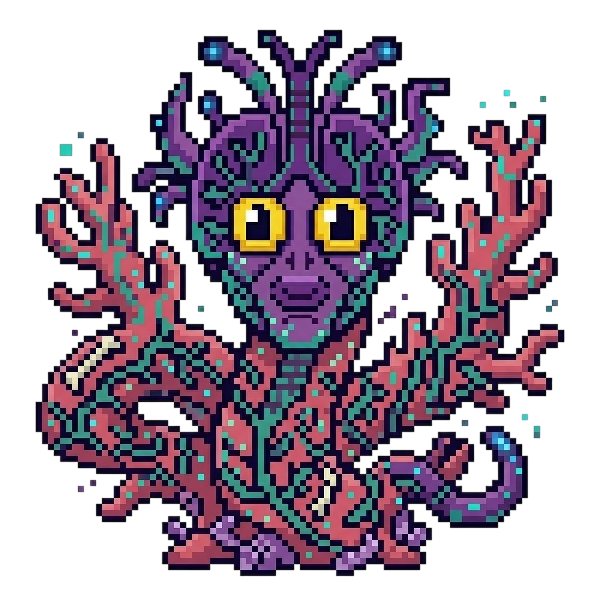Alien monster and Coral