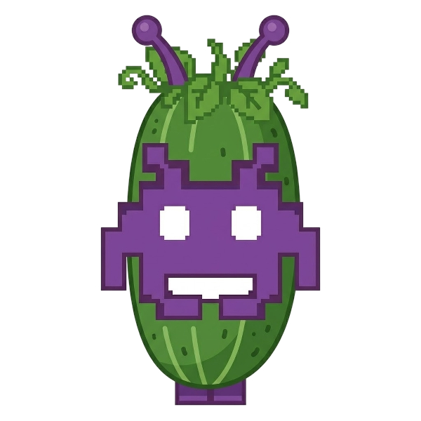 Alien monster and Cucumber
