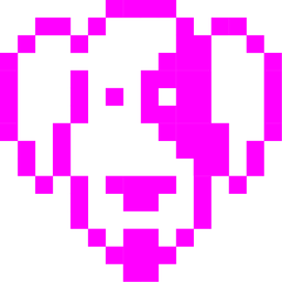 alien monster and dog face