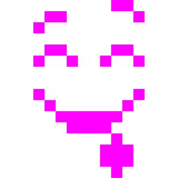 alien monster and drooling face