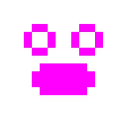 alien monster and face with open mouth