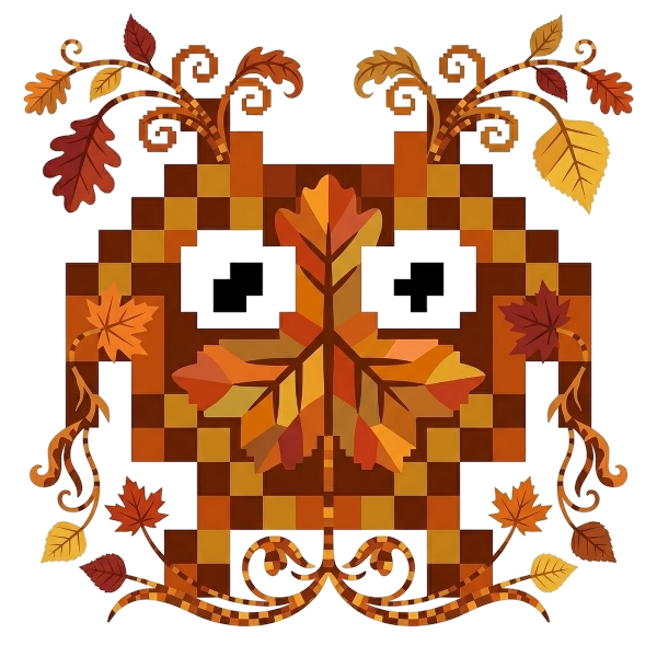 Alien monster and Fallen leaf