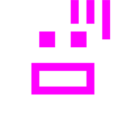 alien monster and fearful face