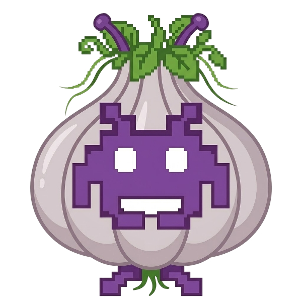 Alien monster and Garlic