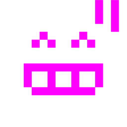 Alien monster and Grinning face with sweat