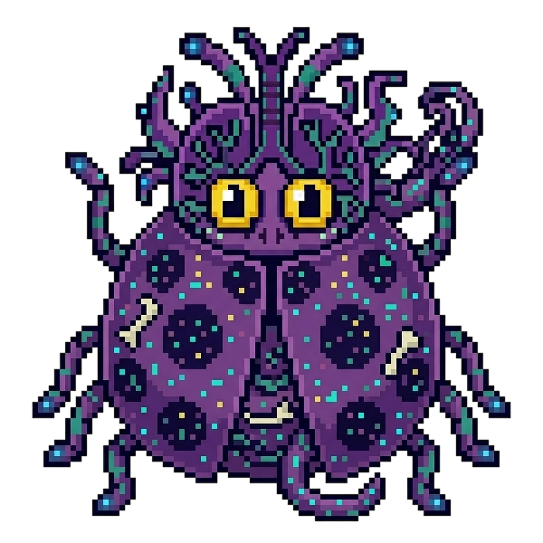 Alien monster and Lady beetle