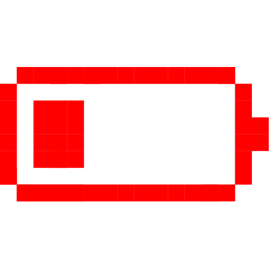 Alien monster and Low battery