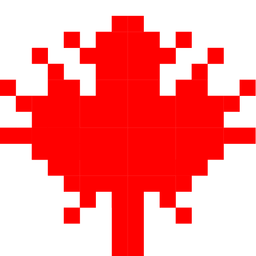 Alien monster and Maple leaf