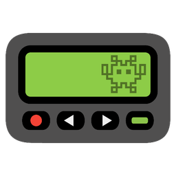 alien monster and pager