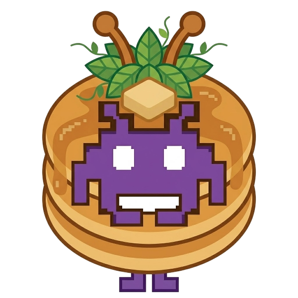 Alien monster and Pancakes