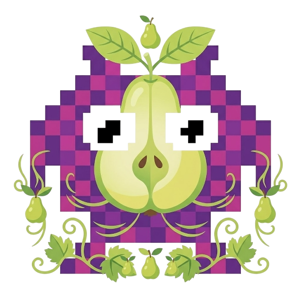 Alien monster and Pear