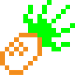 alien monster and pineapple