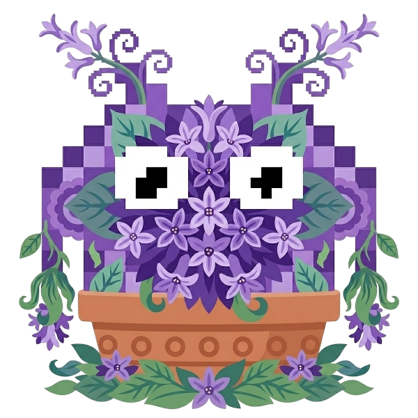 Alien monster and Potted plant