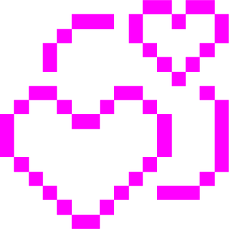 alien monster and revolving hearts