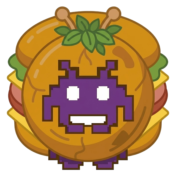 Alien monster and Sandwich